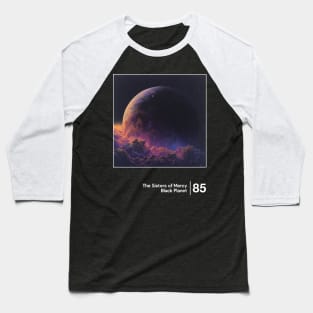 Black Planet - Minimalist Artwork Design Baseball T-Shirt